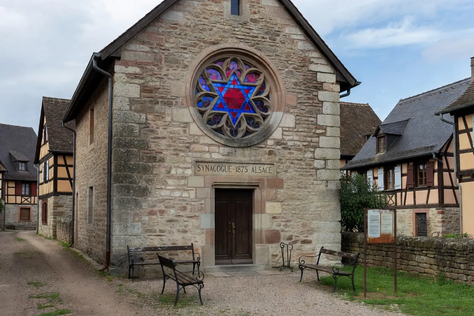 Petite synagogue rurale alsacienne du XIXe siècle