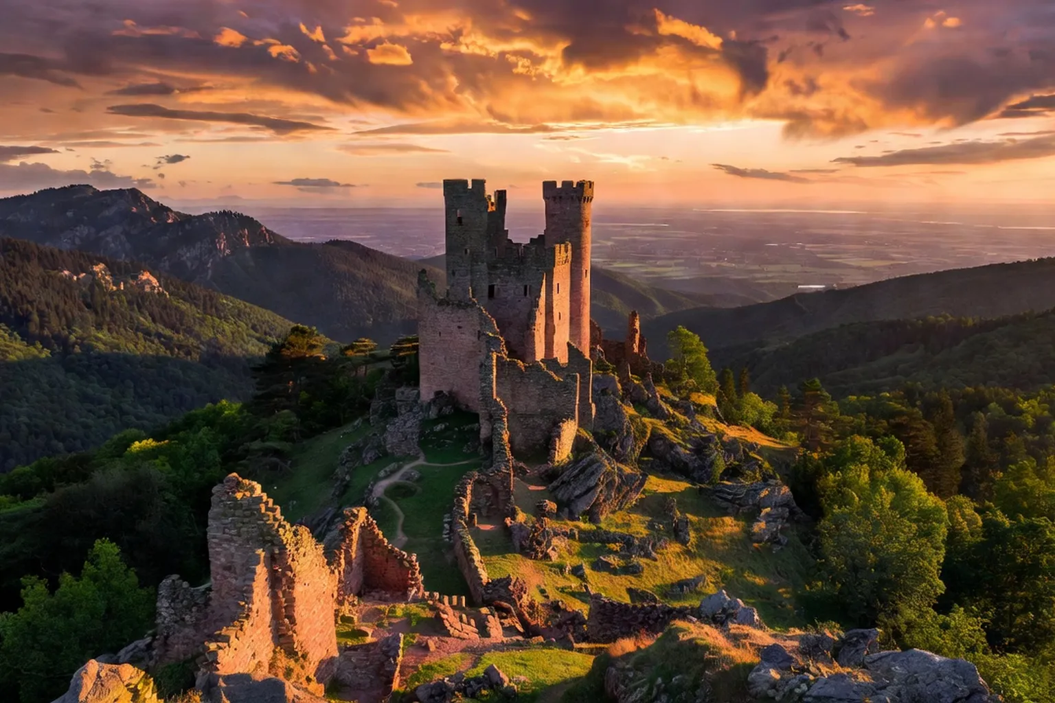 Les châteaux forts d'Alsace